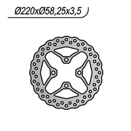 DISCO FRENO ANT NG HONDA