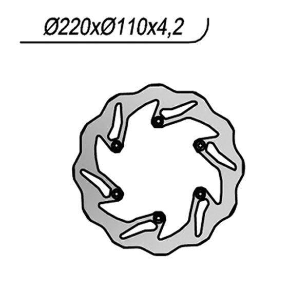 DISCO FRENO POST NG129X KTM EXC/SX