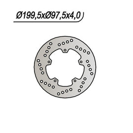 DISCO FRENO POST NG PIAGGIO MALAGUTI