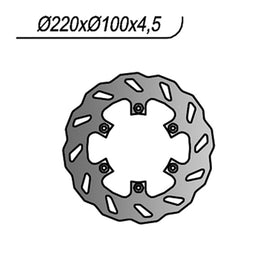 DISCO FRENO POST NG KAWASAKI