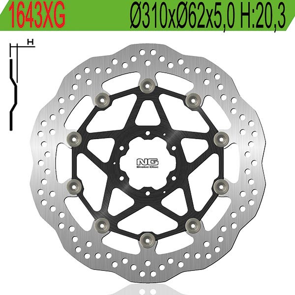 DISCO FRENO ANT NG 1643XG