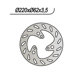 DISCO FRENO POST NG213 CRE SIX 0102