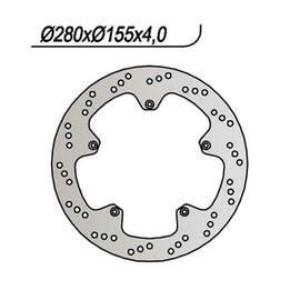 DISCO FRENO NG289 TZR R 50 2003>2016