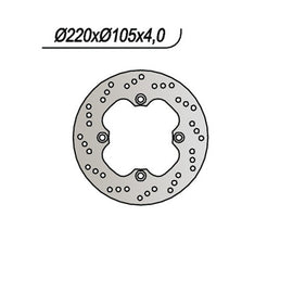 DISCO FRENOM ANT NG HONDA MALAGUTI