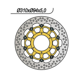 DISCO FRENO ANT NG HONDA