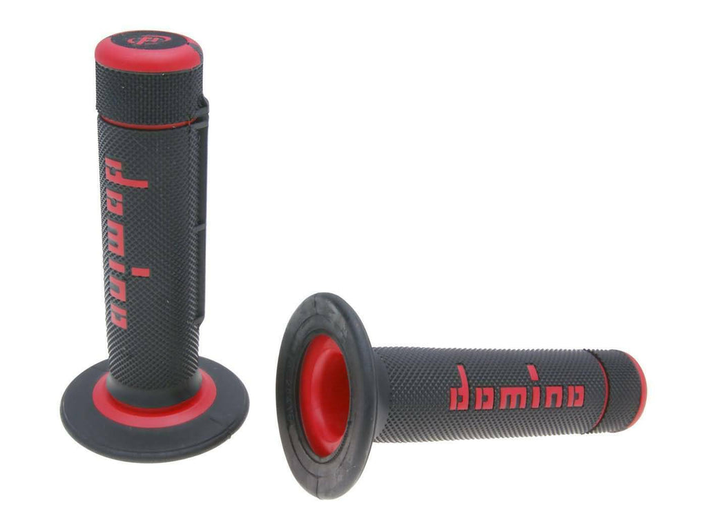 COPPIA MANOPOLE NERO/ROSSO OFF-ROAD