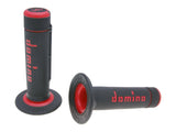 COPPIA MANOPOLE CHIUSE NERO/ROSSO OFF-ROAD