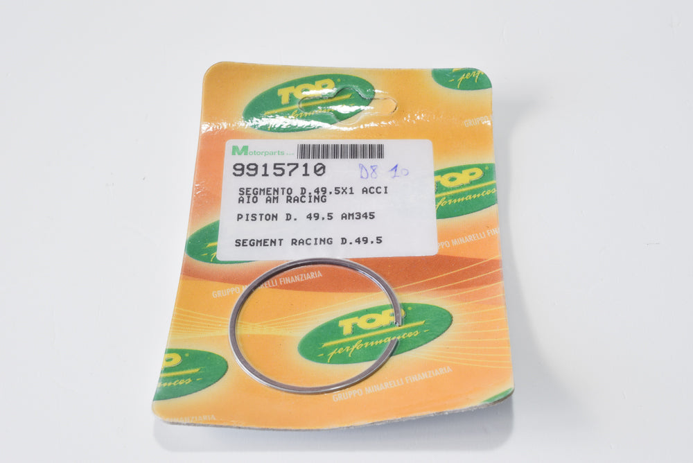 SEGMENTO PISTONE DIAMETRO 49,5X1 ACCIAIO AM6 RACING