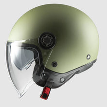 Carica l&#39;immagine nel visualizzatore di Gallery, CASCO JET ONE MATT GREEN TG.M ECE 22.06