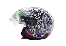 Carica l&#39;immagine nel visualizzatore di Gallery, CASCO JET ONE DARK BLUE/PURPLE TG.L 06