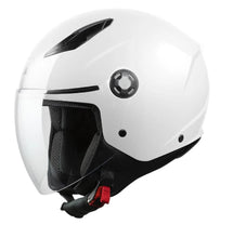 Carica l&#39;immagine nel visualizzatore di Gallery, CASCO JET STAR GLOSS WHITE T.XL ECE22.06