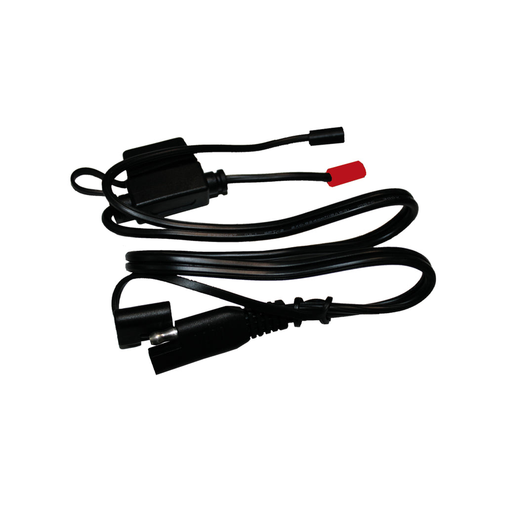 CAVO CON FUSIBILE 7,5AH E ANELLI PER CARICABATTERIA MOTO