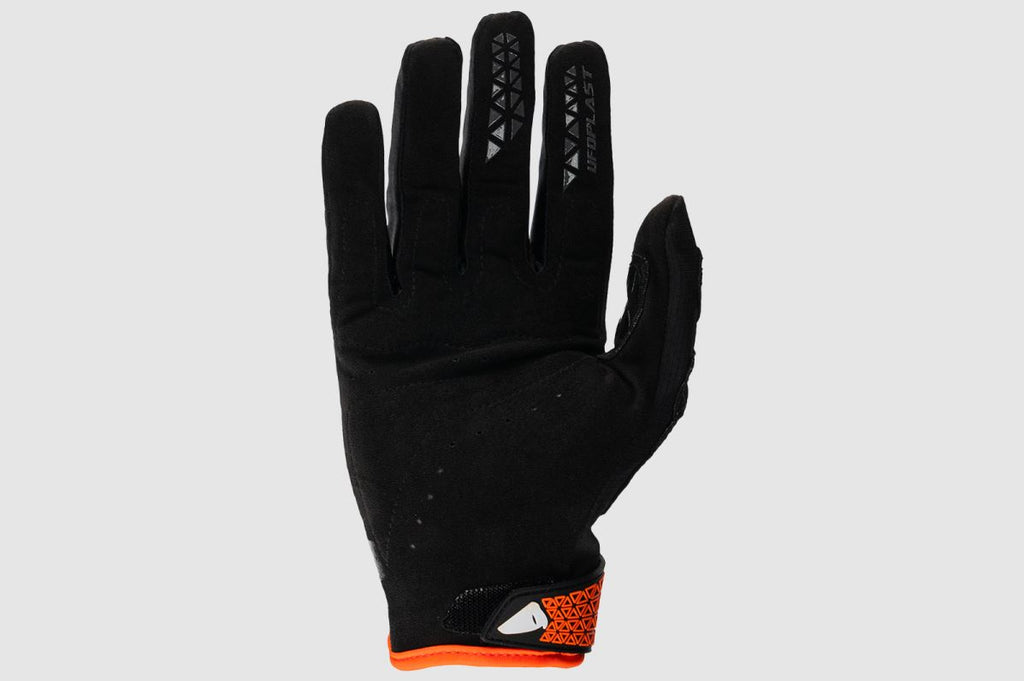 GUANTI 'MURIA' NERI/ARANCIONE FLUO TG.M