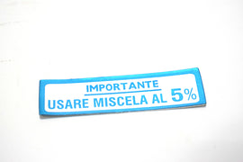 ADESIVO USARE MISCELA 5% VESPA 125