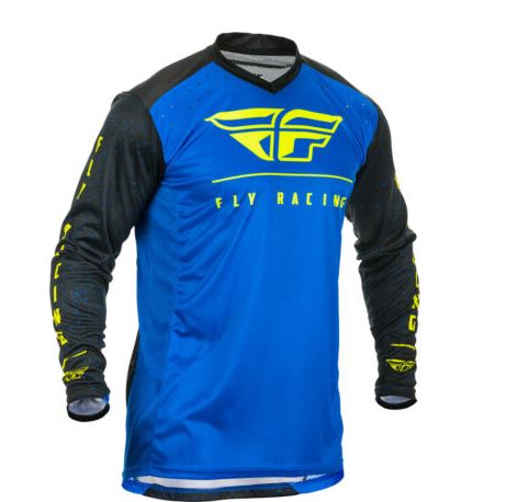 MAGLIA CROSS LITE BLU/NERO/FLUO TG.M
