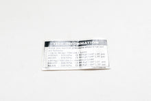 Carica l&#39;immagine nel visualizzatore di Gallery, DECALCO INFO PNEUMATICI XT 660 X 04-11